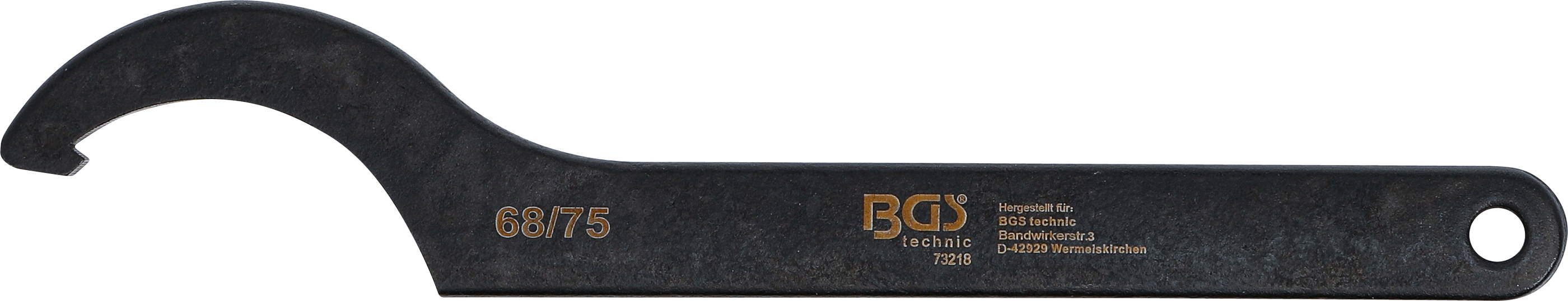 BGS Hakenschlüssel mit Nase | 68 - 75 mm