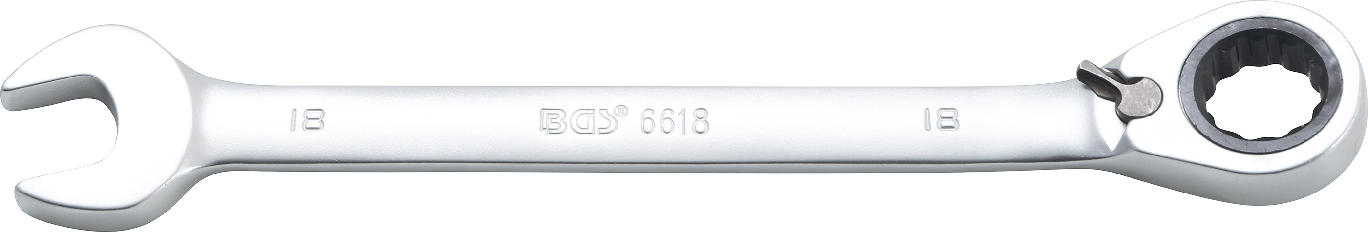 BGS Ratschenring-Maulschlüssel | umschaltbar | SW 18 mm