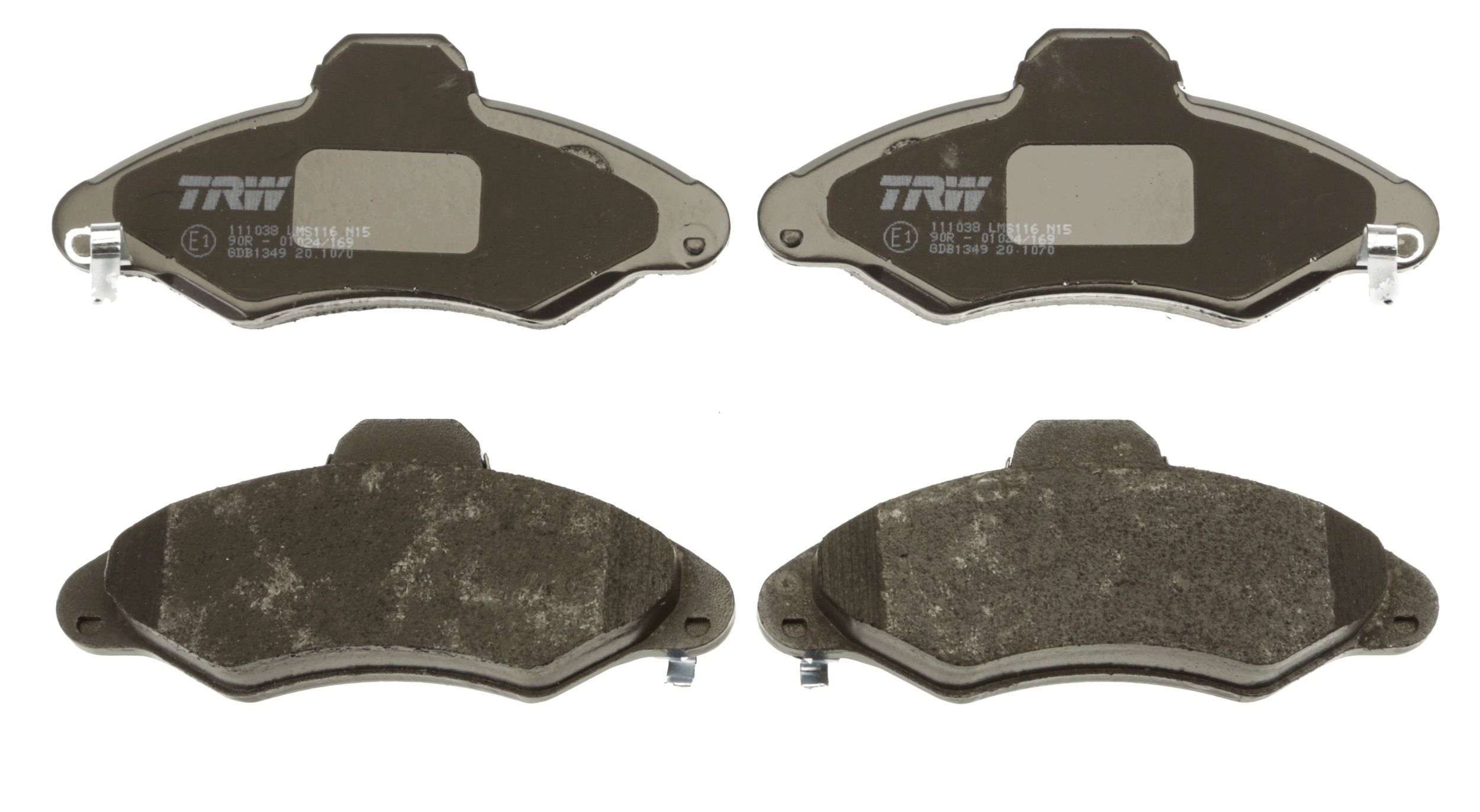 Bremsbelagsatz, Scheibenbremse