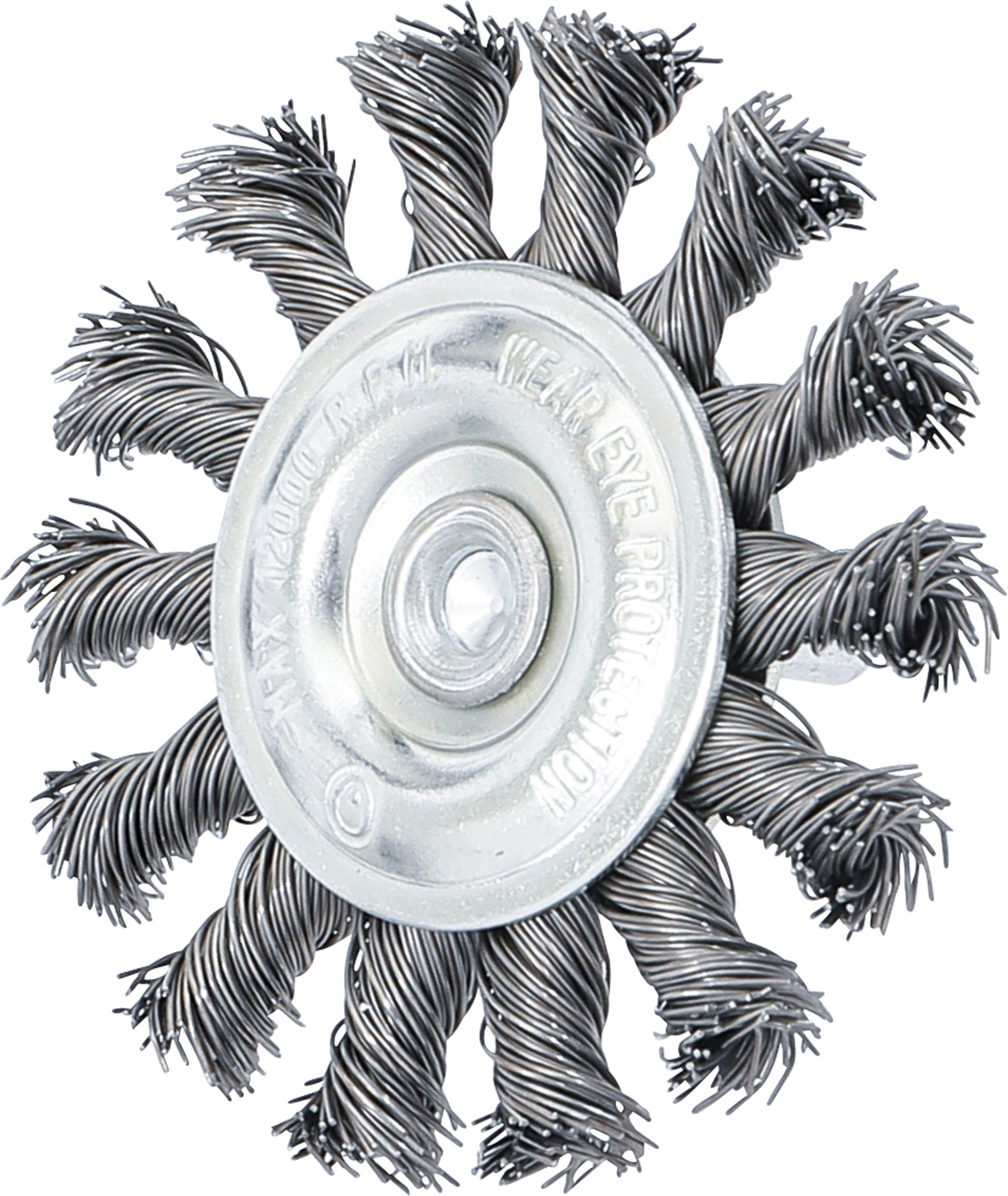 BGS Scheibenbürste | Antriebswelle 6 mm | gezopft | Ø 75 mm