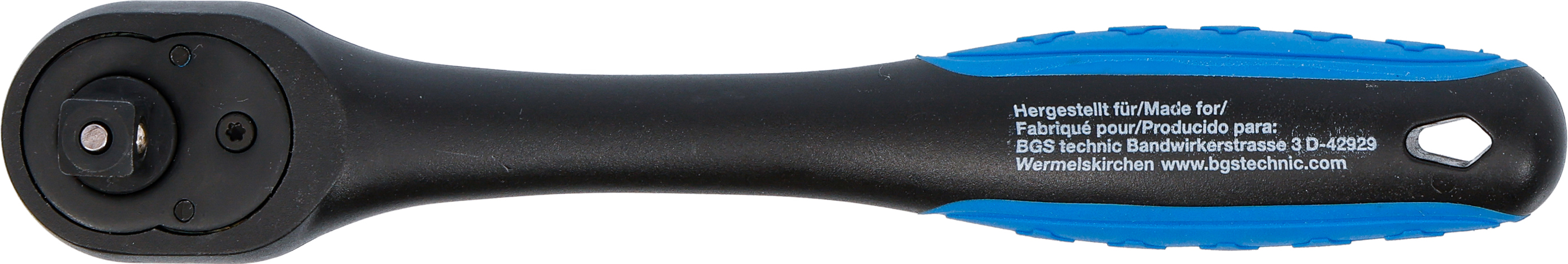 BGS Umschaltknarre, kunststoff-ummantelt | Abtrieb Außenvierkant 10 mm (3/8")
