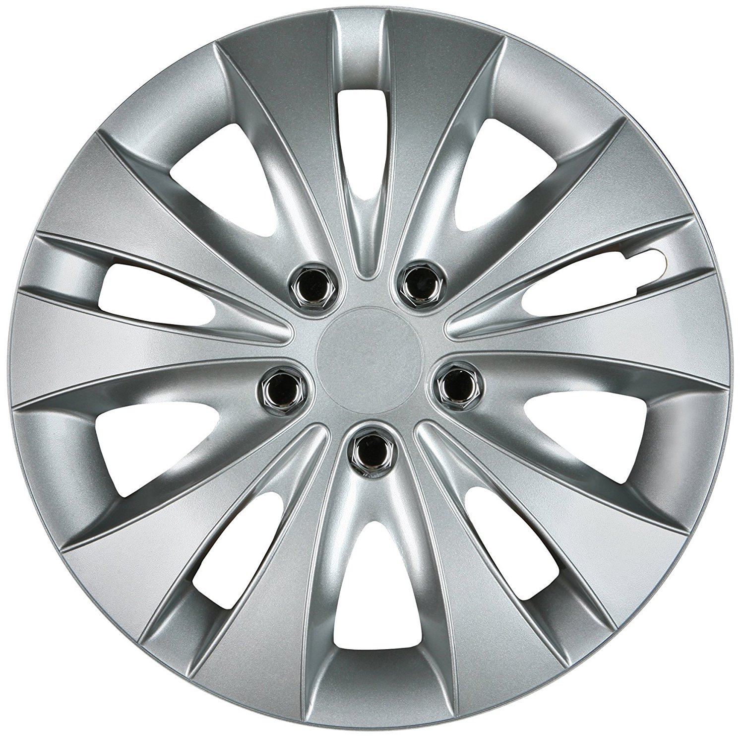 Cartrend Radzierblende Storm silber 4er Set