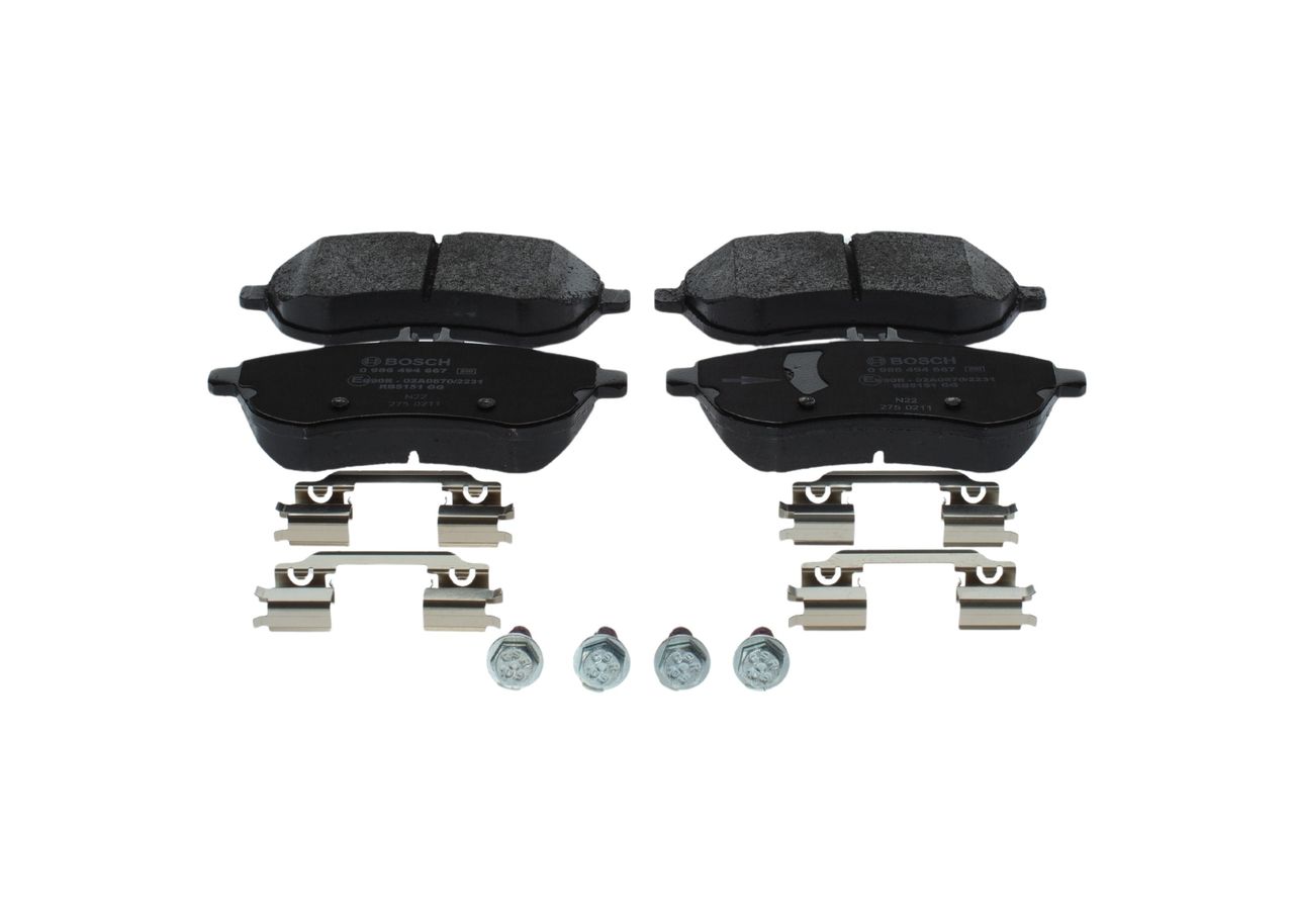 Bremsbelagsatz, Scheibenbremse