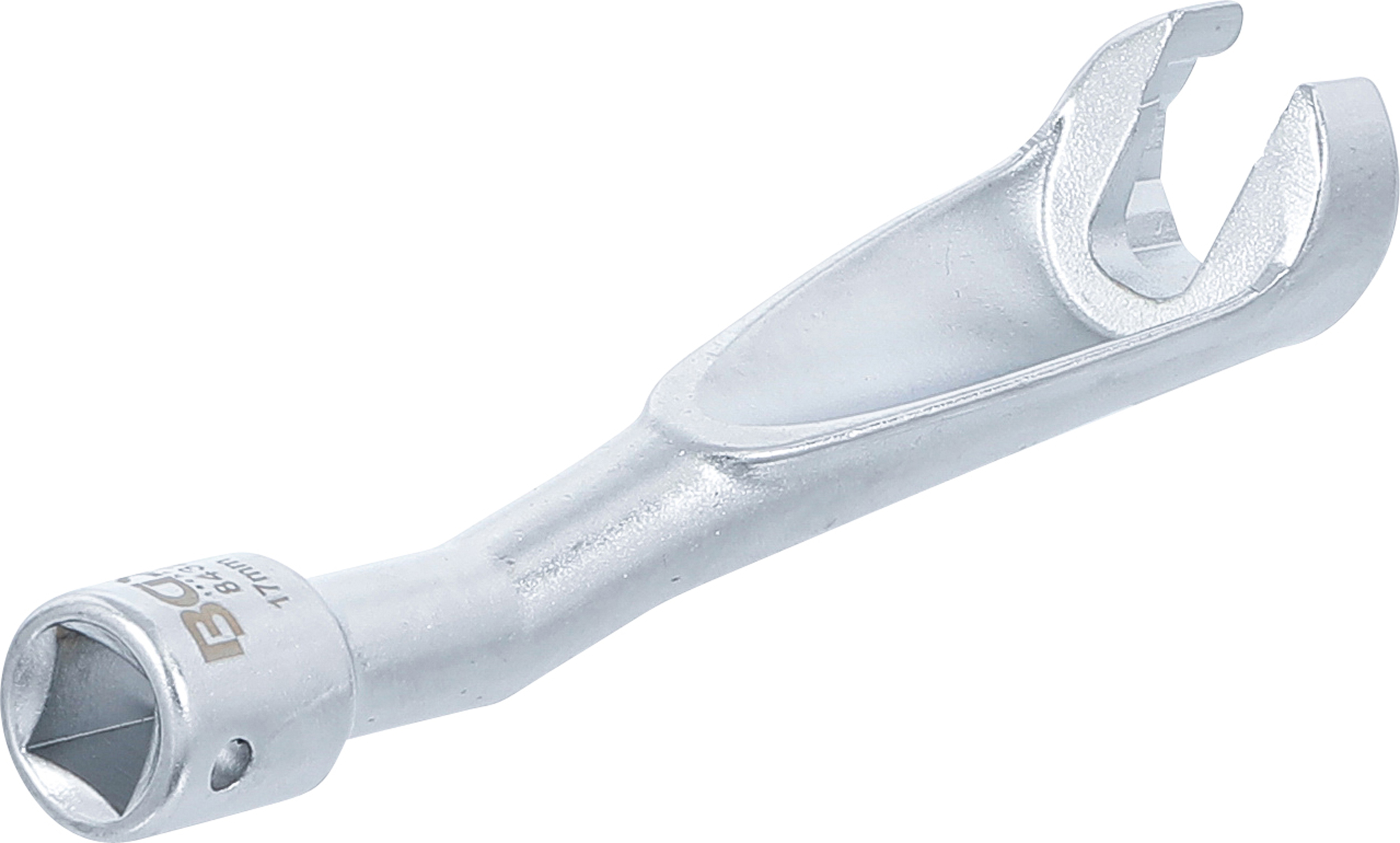 BGS Spezial-Schlüssel für Einspritzleitungen | für BMW, Opel 2.5TD, Mercedes-Benz | Antrieb 10 mm (3/8") | SW 17 mm