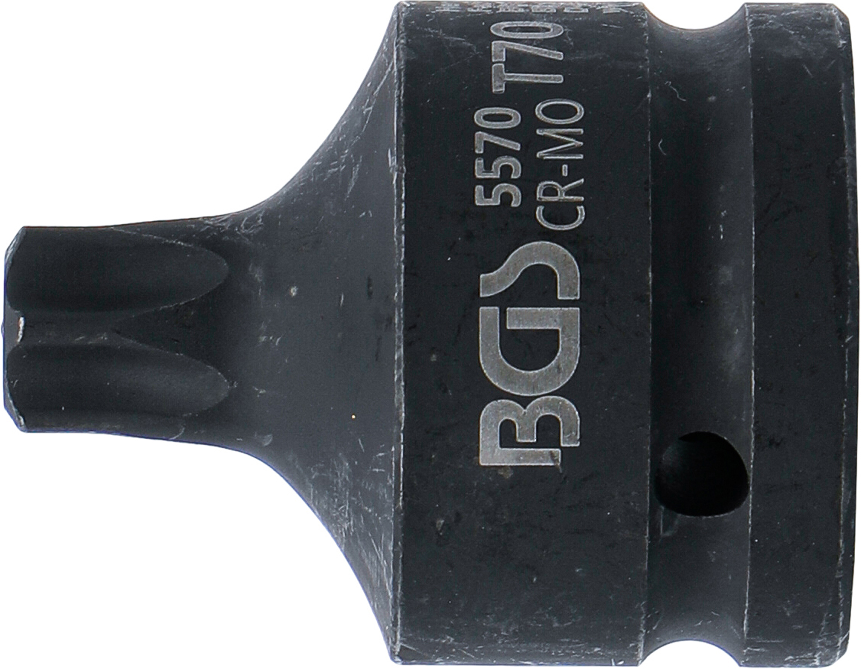 BGS Kraft-Bit-Einsatz | Länge 60 mm | Antrieb Innenvierkant 20 mm (3/4") | T-Profil (für Torx) T70