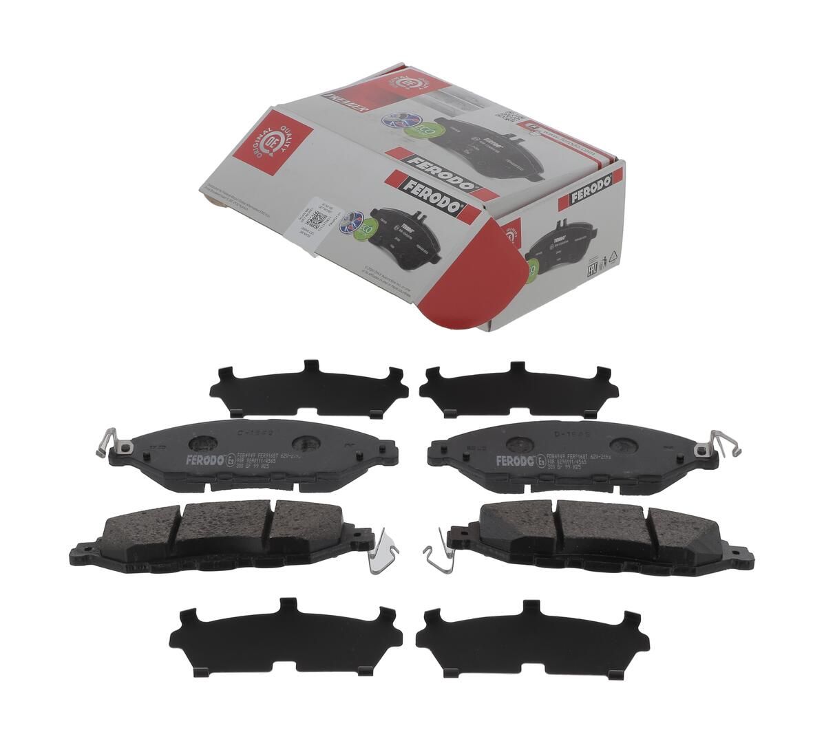 Bremsbelagsatz, Scheibenbremse