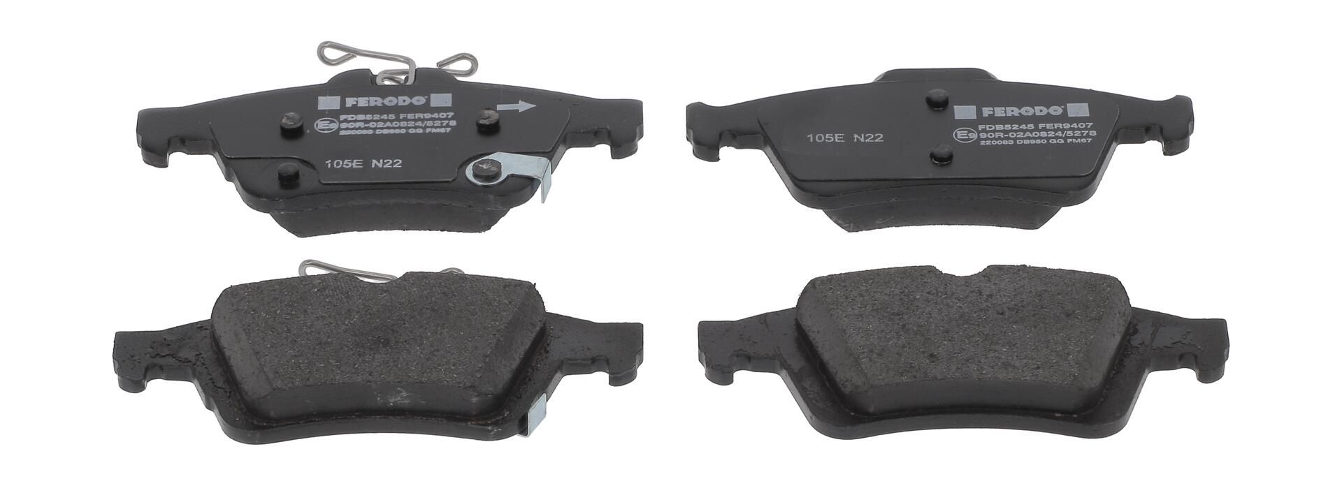 Bremsbelagsatz, Scheibenbremse