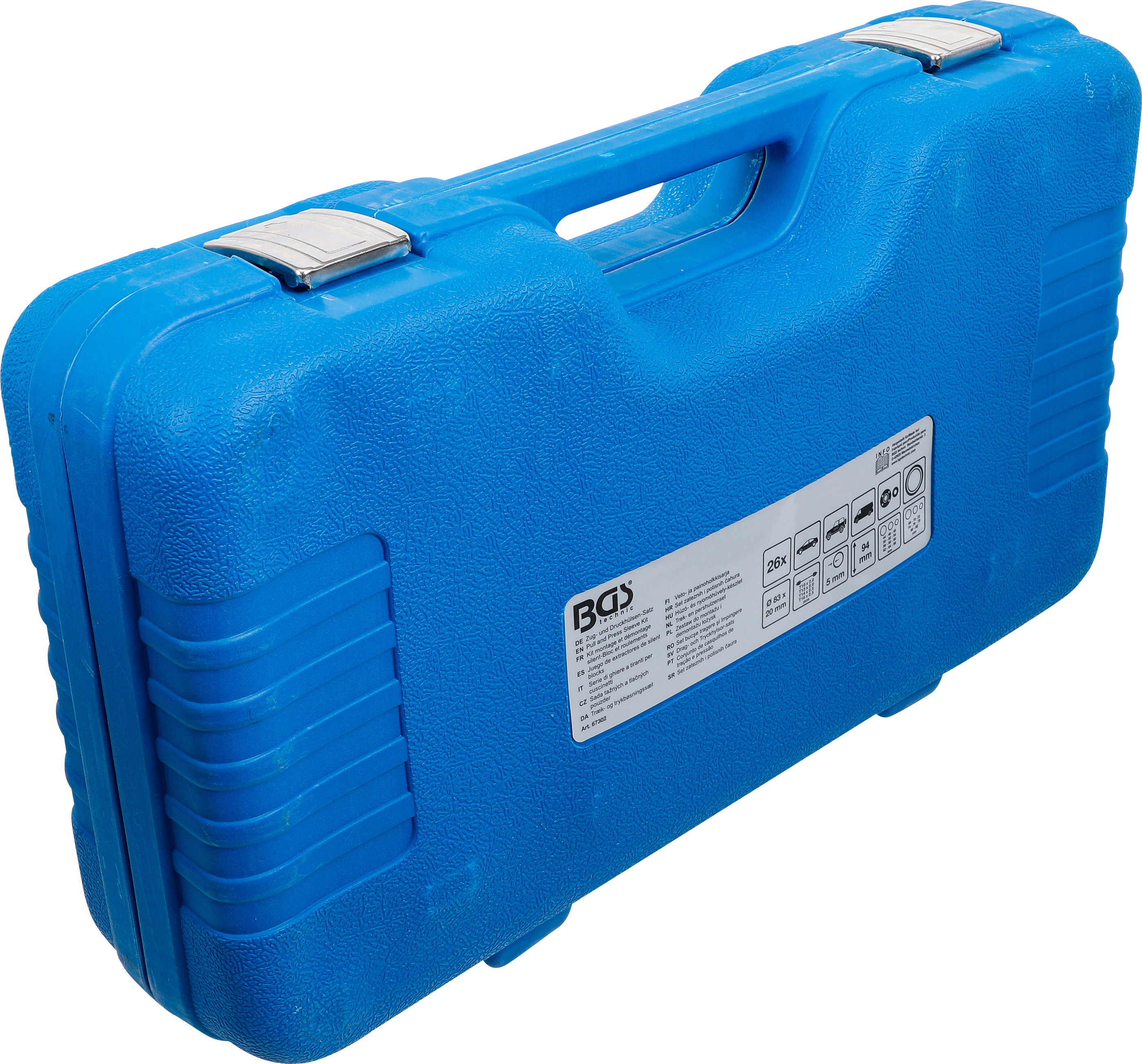 BGS Zug- und Druckhülsen-Satz | mit 4 Spindeln | 26-tlg.