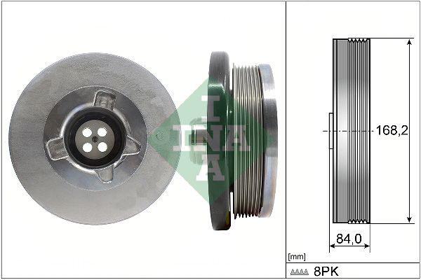 Riemenscheibe, Kurbelwelle “Schaeffler INA 168 mm, 84 mm, 8 ”