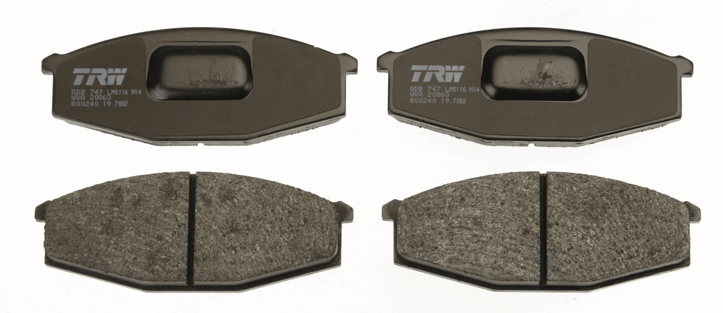 Bremsbelagsatz, Scheibenbremse