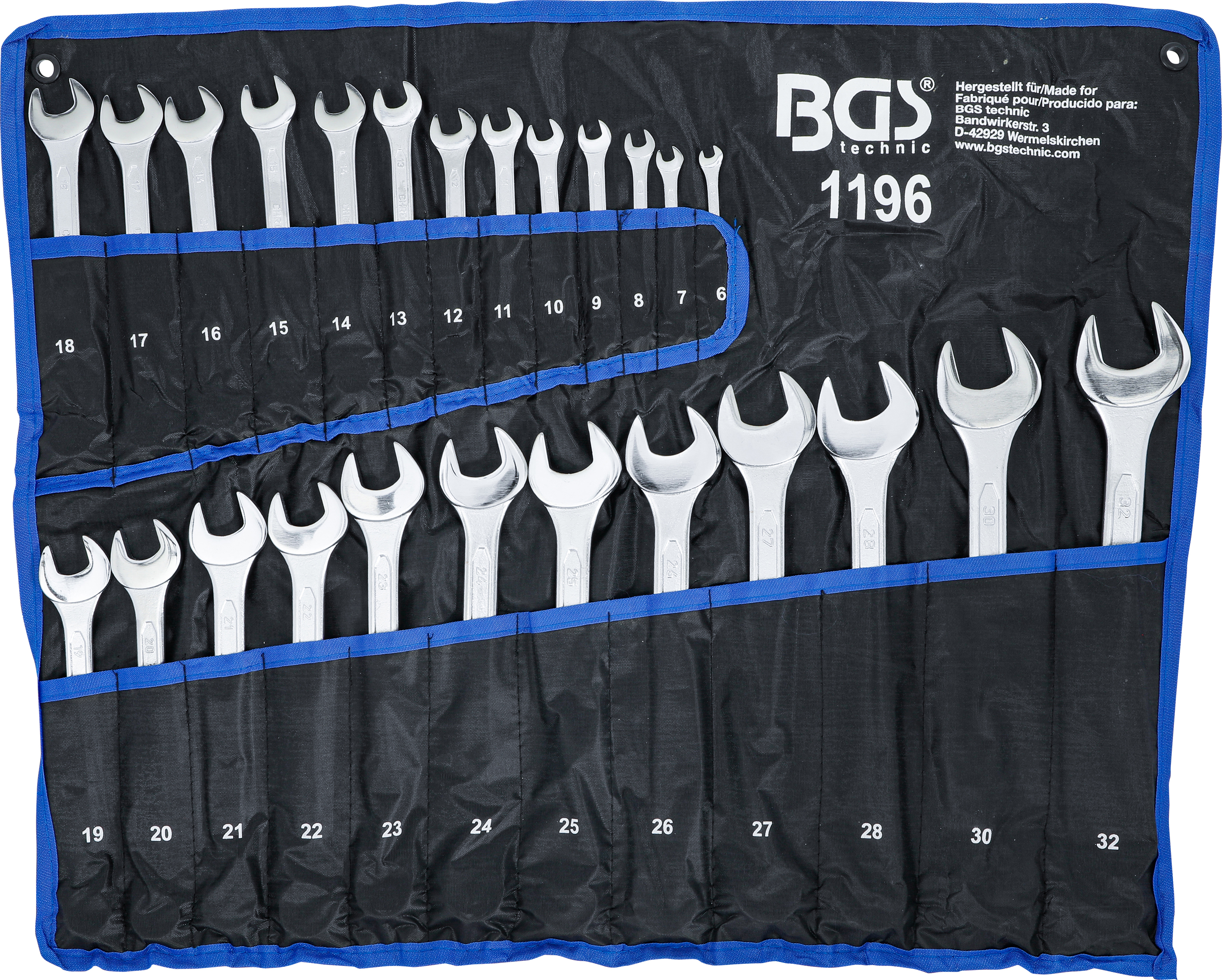 BGS Maul-Ringschlüssel-Satz | SW 6 - 32 mm | 25-tlg.