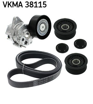 Satz der Rippenriemen (mit Rollen) passt zu: MERCEDES C (CL203), C (W203), C (W204), C T-MODEL (S203), C T-MODEL (S204), CLC (CL203), CLK (C209), E (W210), E (W211) 2.1D-3.2D 07.99-08.14