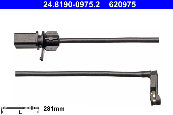 ATE 620975 Warnkontakt Bremsbelagverschleiß 24.8190-0975.2