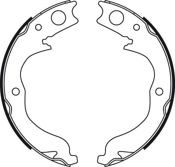 Bremsbackensatz, Feststellbremse