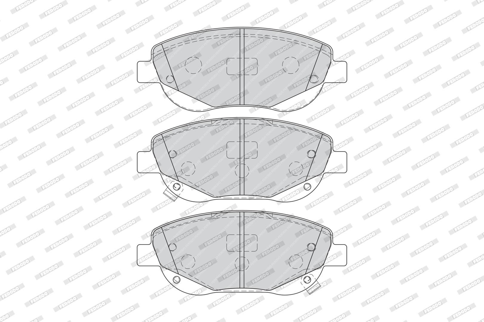 Bremsbelagsatz, Scheibenbremse