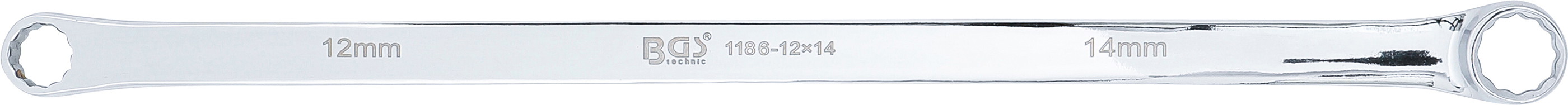 BGS Doppel-Ringschlüssel | extra lang | SW 12 x 14 mm