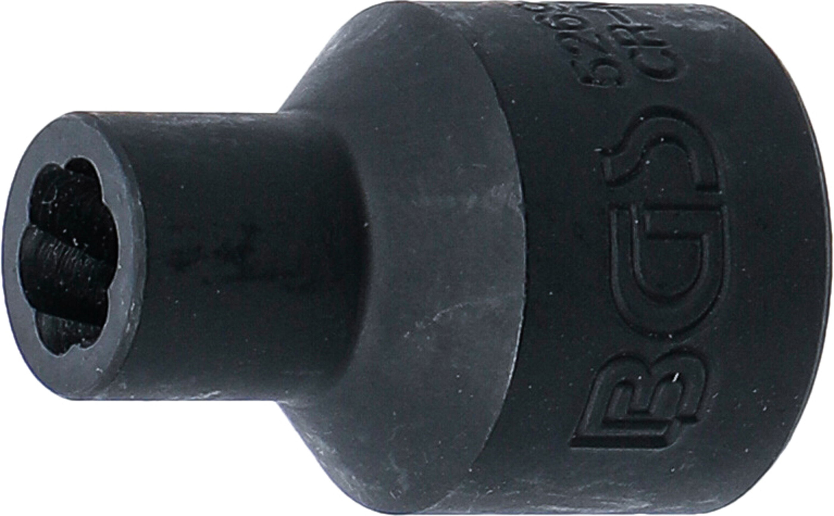 BGS Spiral-Profil-Steckschlüssel-Einsatz / Schraubenausdreher | Antrieb Innenvierkant 12,5 mm (1/2") | SW 8 mm