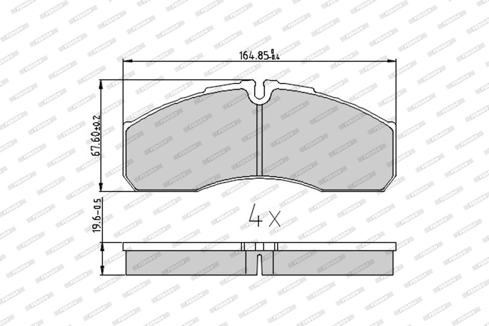Bremsbelagsatz, Scheibenbremse