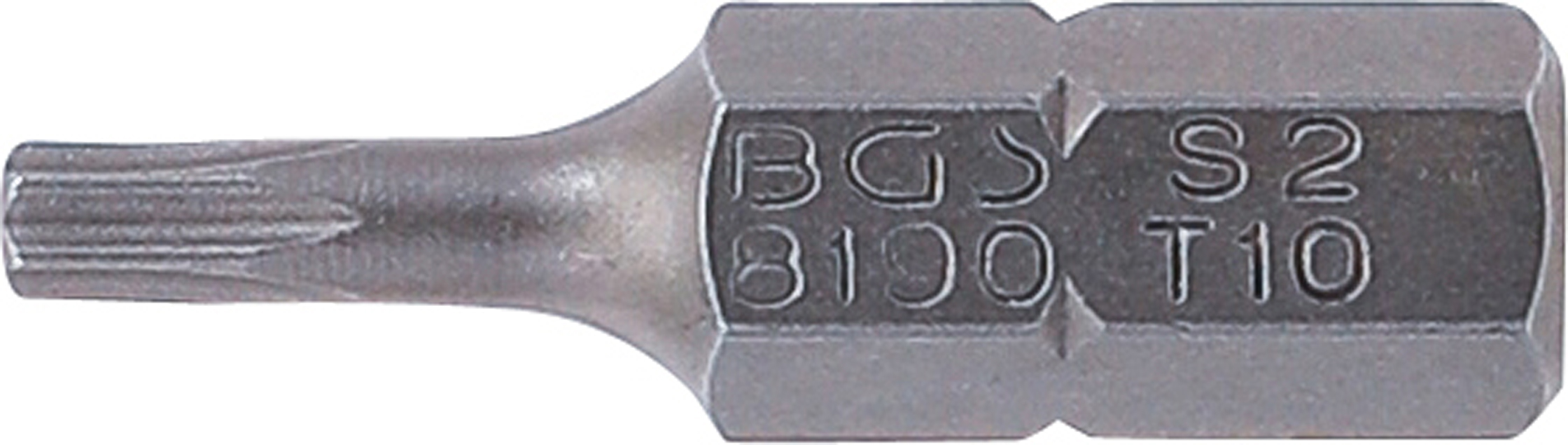 BGS Bit | Länge 25 mm | Antrieb Außensechskant 6,3 mm (1/4") | T-Profil (für Torx) T10