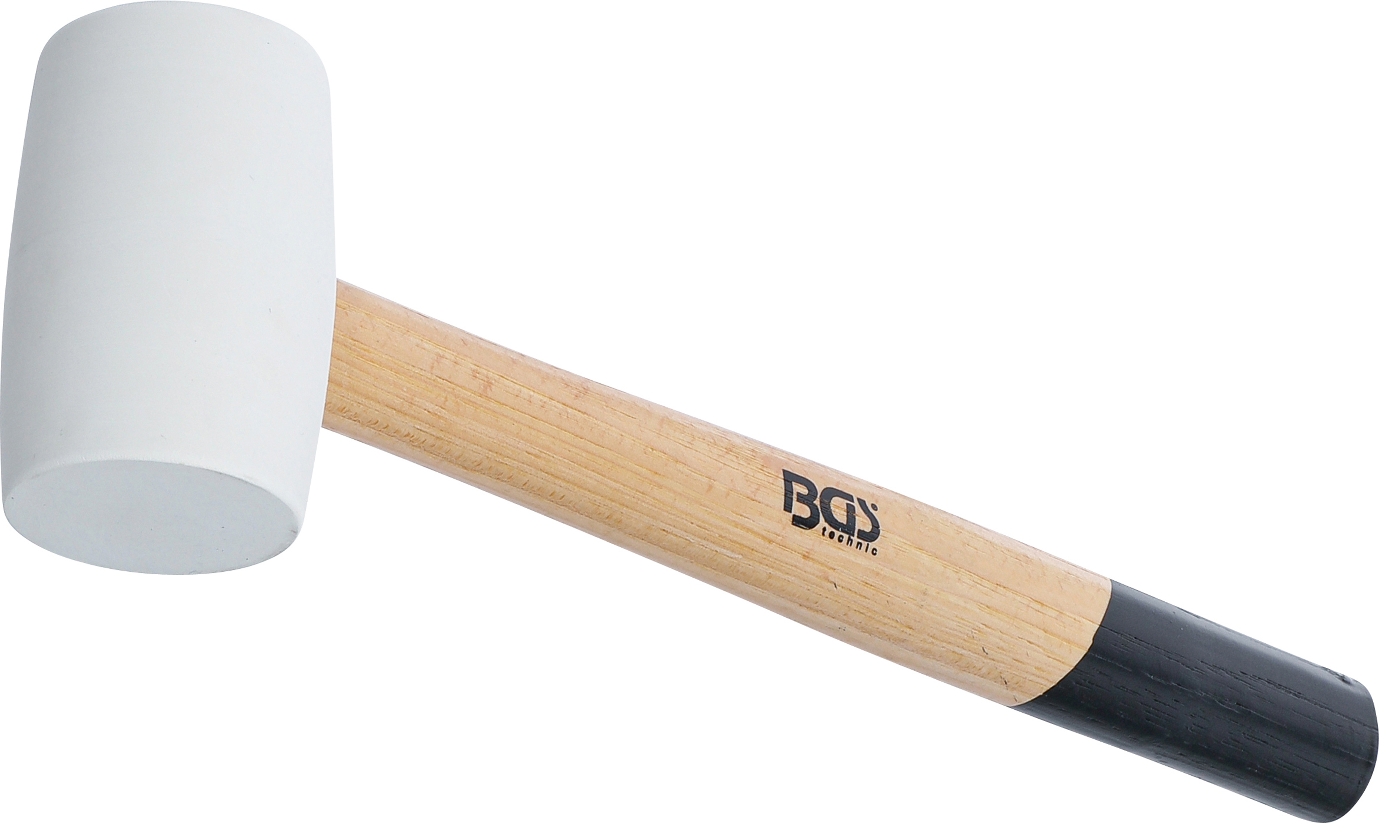 BGS Gummihammer | Hickory-Stiel | weißer Kopf | Ø 48 mm | 250 g