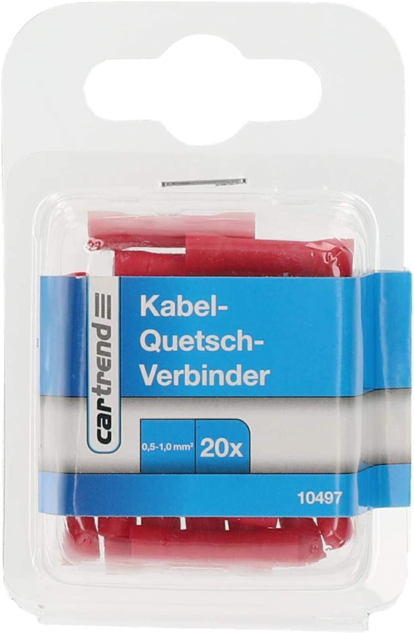 Cartrend Kabel Quetschverbinder rot 20 Stk