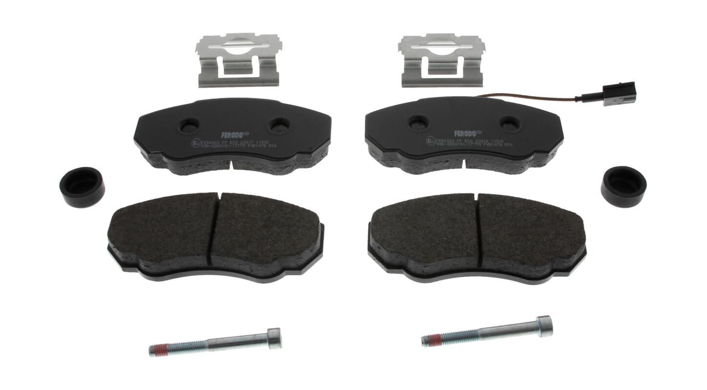 Bremsbelagsatz, Scheibenbremse