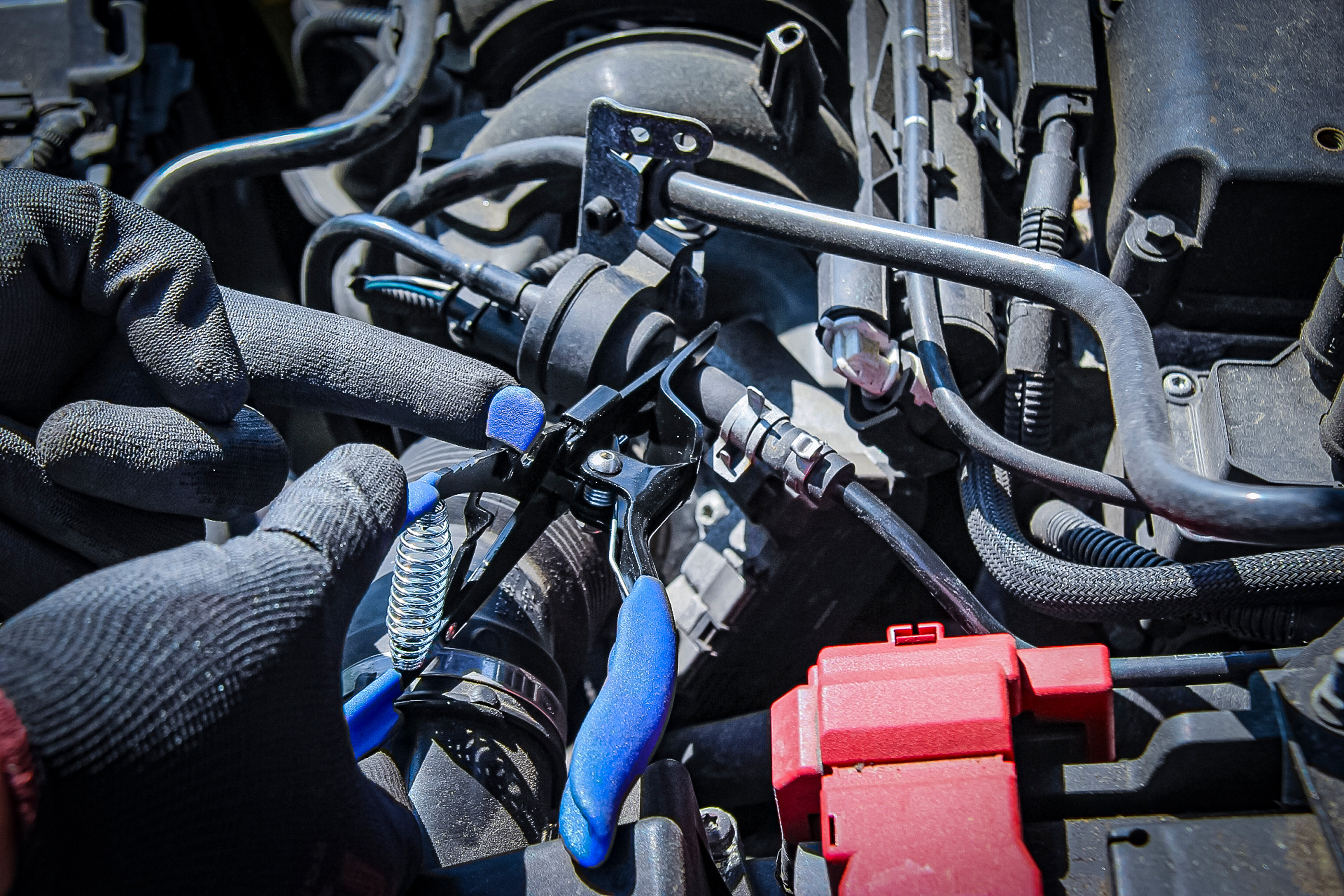 BGS Schlauch-Abstreifzange | arretierbar | 202 mm