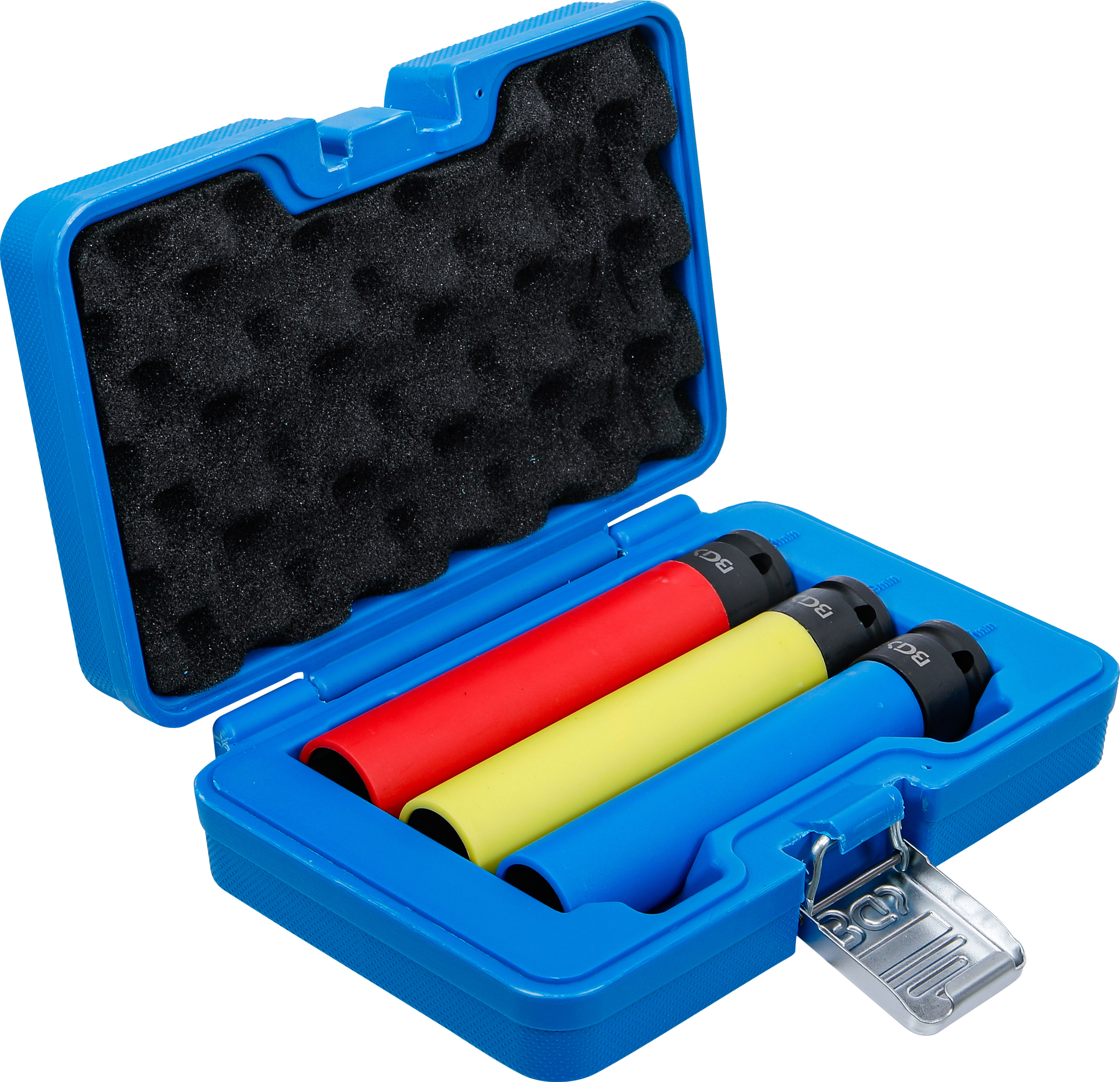 BGS Kraft-Schoneinsatz-Satz | extra tief | Antrieb Innenvierkant 12,5 mm (1/2") | SW 17 / 19 / 21 mm | 3-tlg.