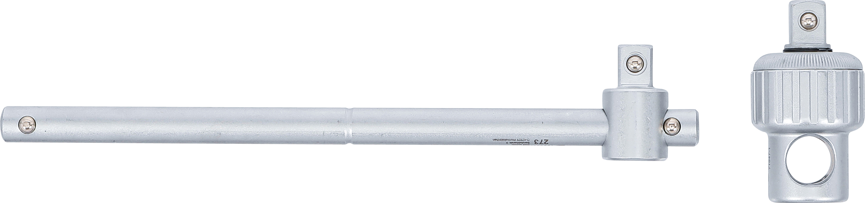 BGS Steckschlüssel-Adapter mit Ratschenfunktion | mit Gleitgriff | Abtrieb 12,5 mm (1/2")