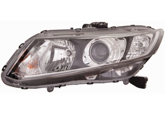 Scheinwerfer L (D4S/HB3/W21/WY21W, ohne motor, einsatzfarbe: schwarz) passt zu: HONDA CIVIC IX SDN/COUPE 01.11-12.15