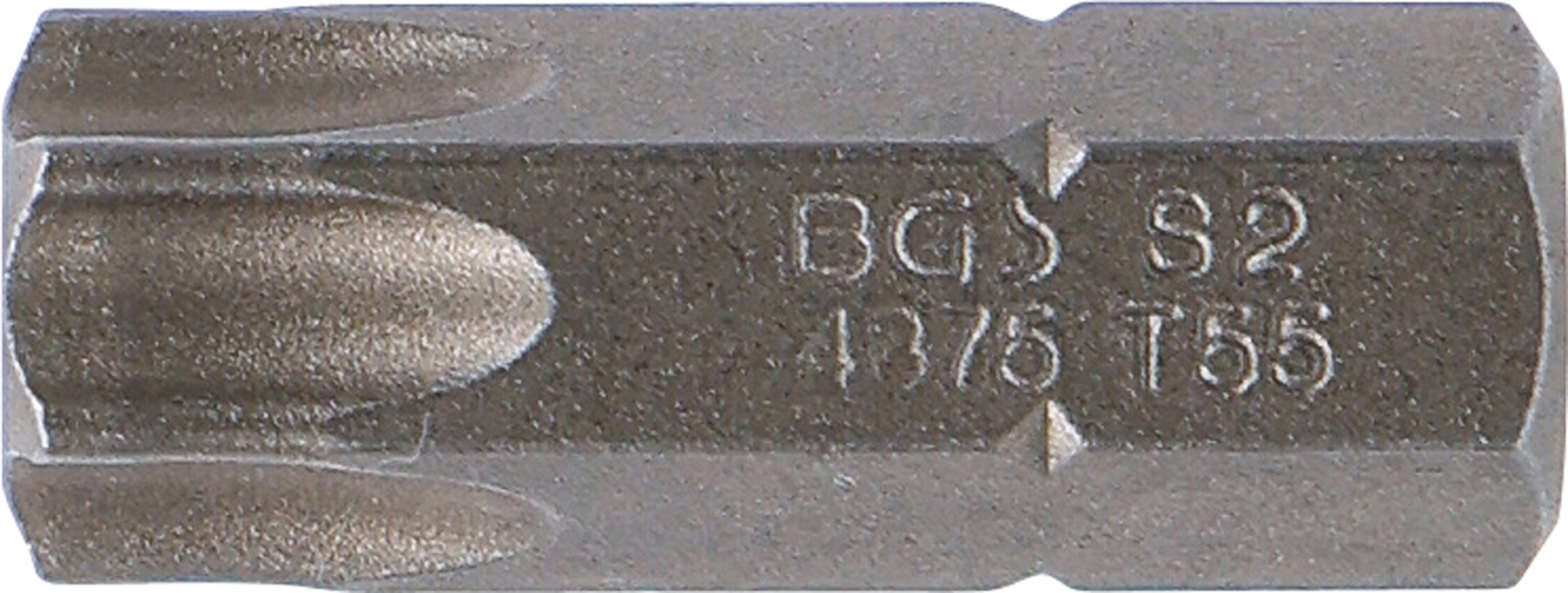BGS Bit | Länge 30 mm | Antrieb Außensechskant 10 mm (3/8") | T-Profil (für Torx) T55