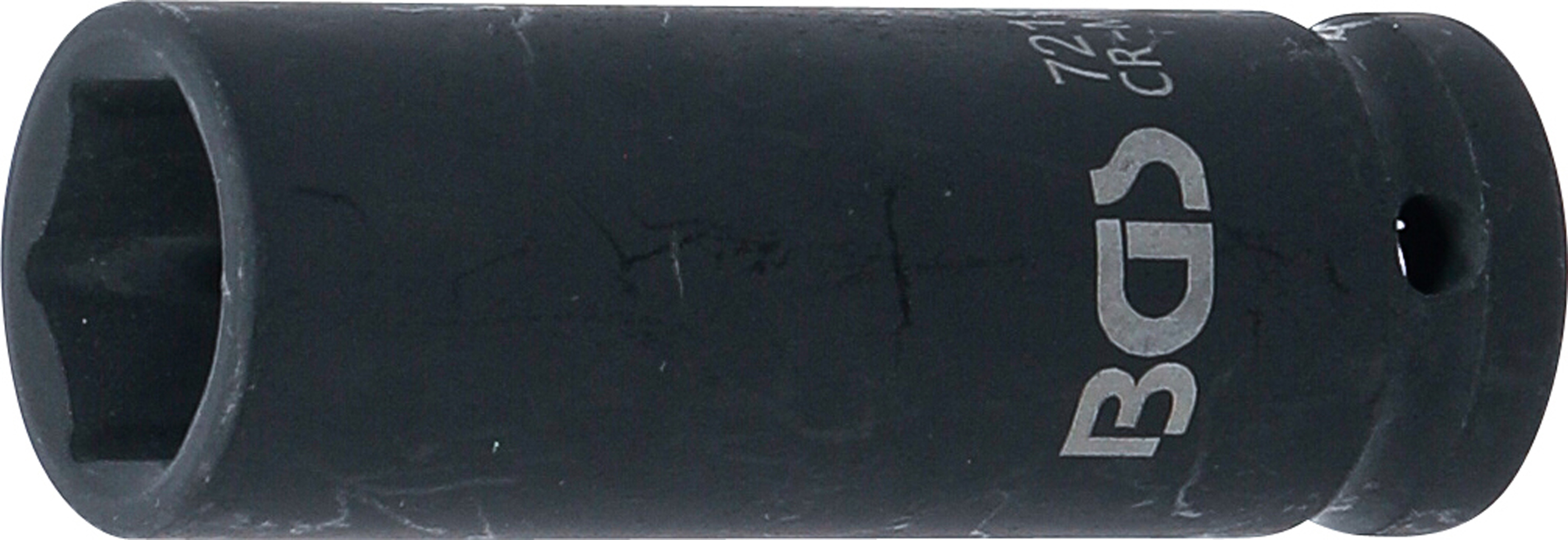 BGS Kraft-Steckschlüssel-Einsatz Sechskant, tief | Antrieb Innenvierkant 12,5 mm (1/2") | SW 19 mm