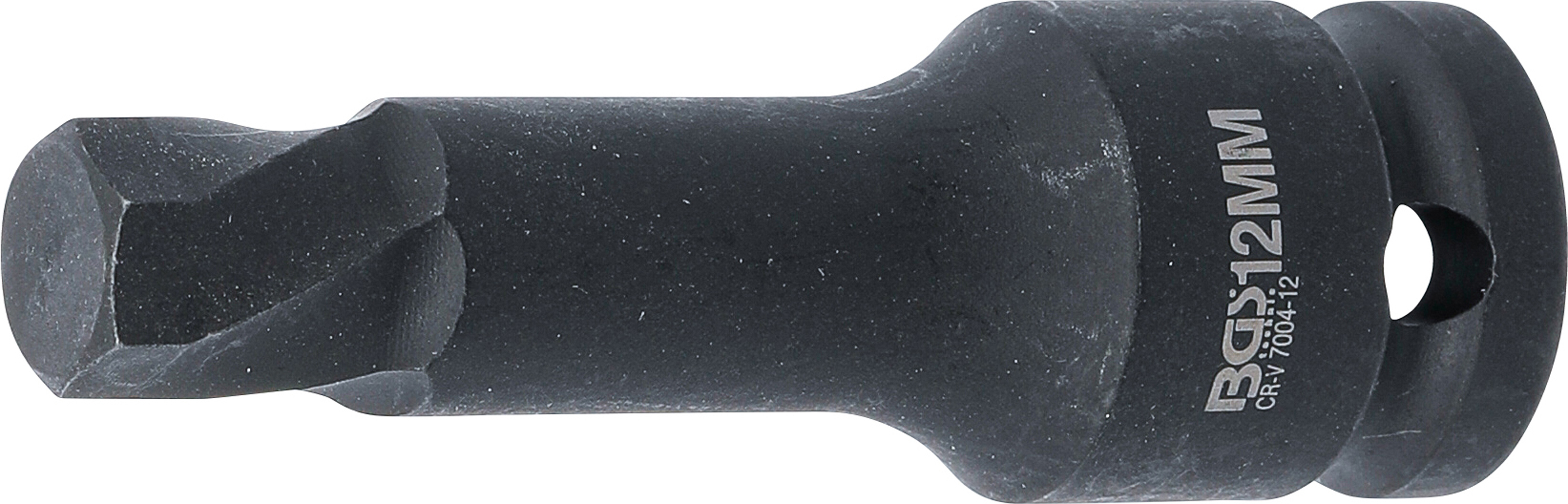 BGS Schraubenausdreher | Antrieb Innenvierkant 12,5 mm (1/2") | für defekten Innensechskant 12 mm