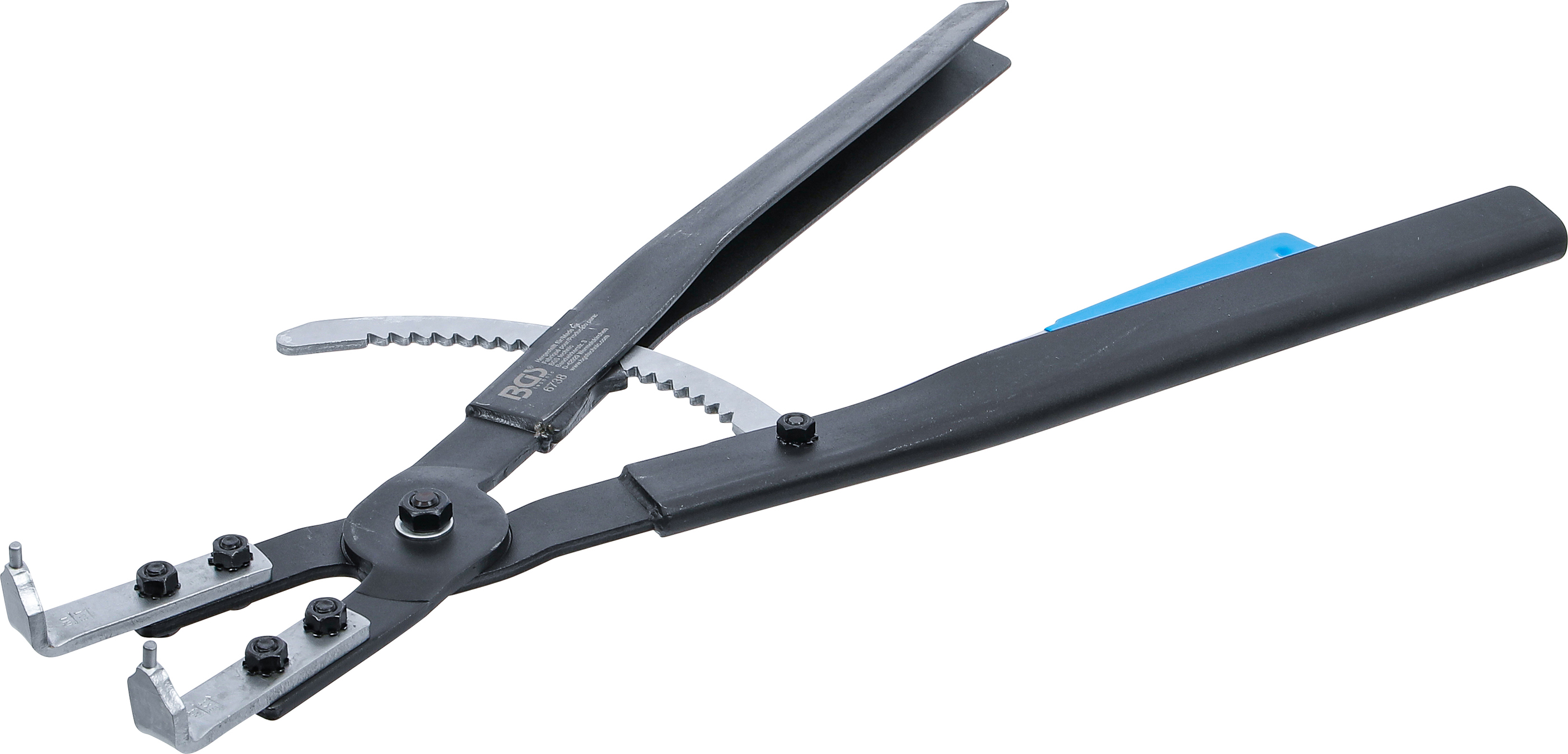 BGS Sprengringzange | abgewinkelt | für Innensprengringe | 500 mm