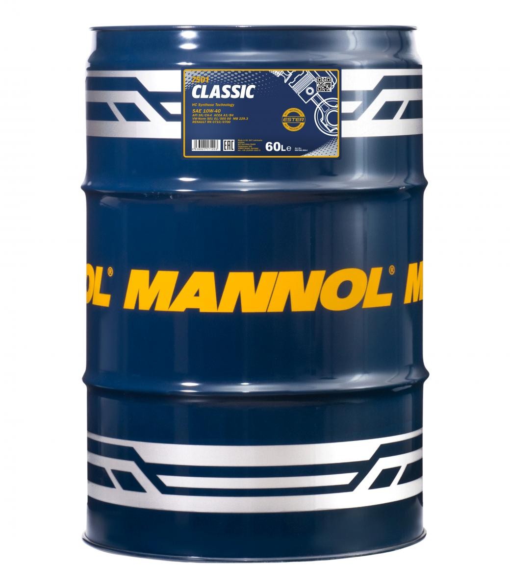 10W-40 Mannol 7501 Classic Motoröl 60 Liter