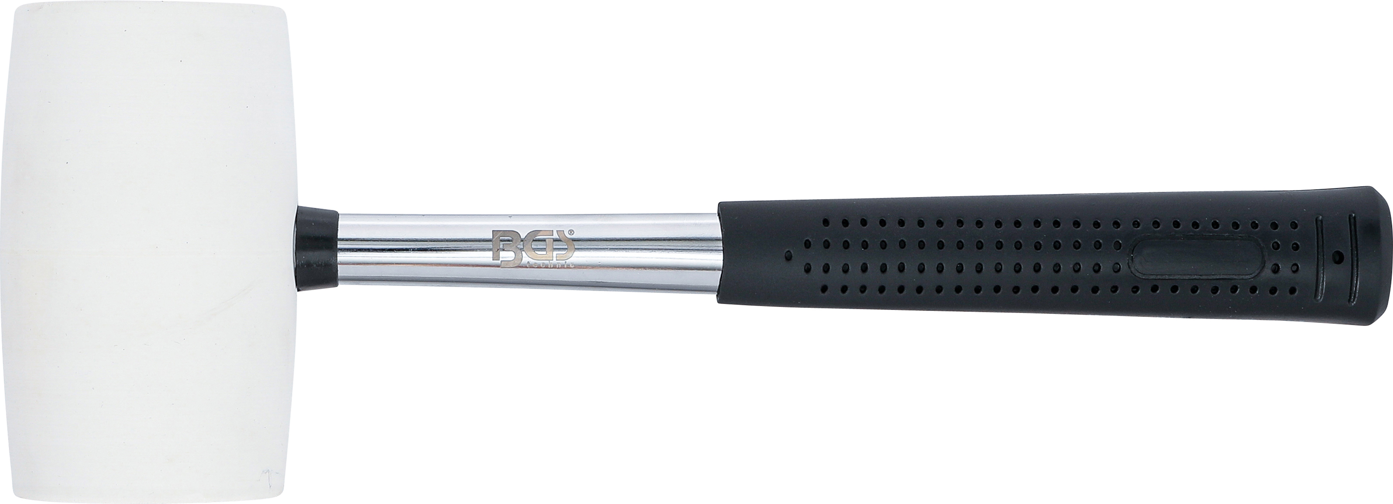 BGS Gummihammer | Metall-Stiel | weißer Kopf | Ø 64 mm | 750 g