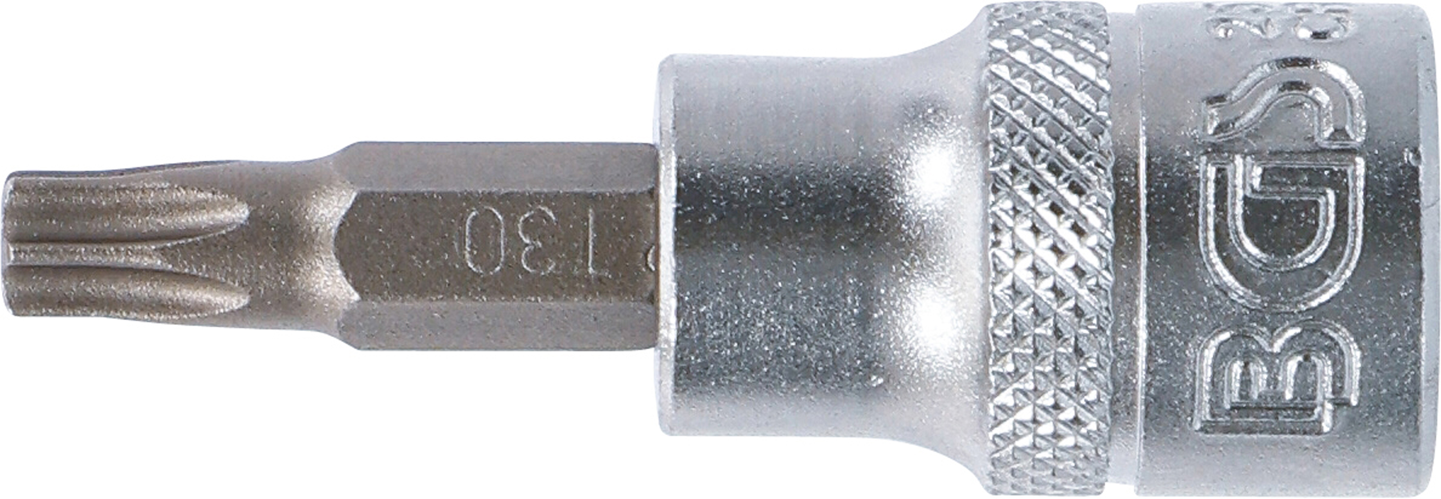 BGS Bit-Einsatz | Antrieb Innenvierkant 10 mm (3/8") | T-Profil (für Torx) mit Bohrung T30