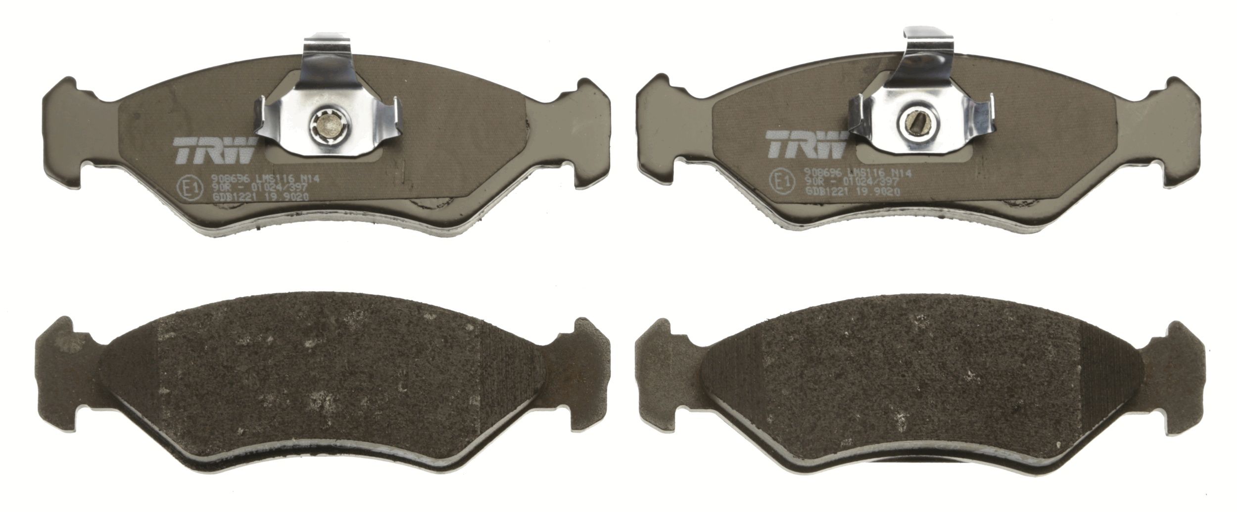 Bremsbelagsatz, Scheibenbremse