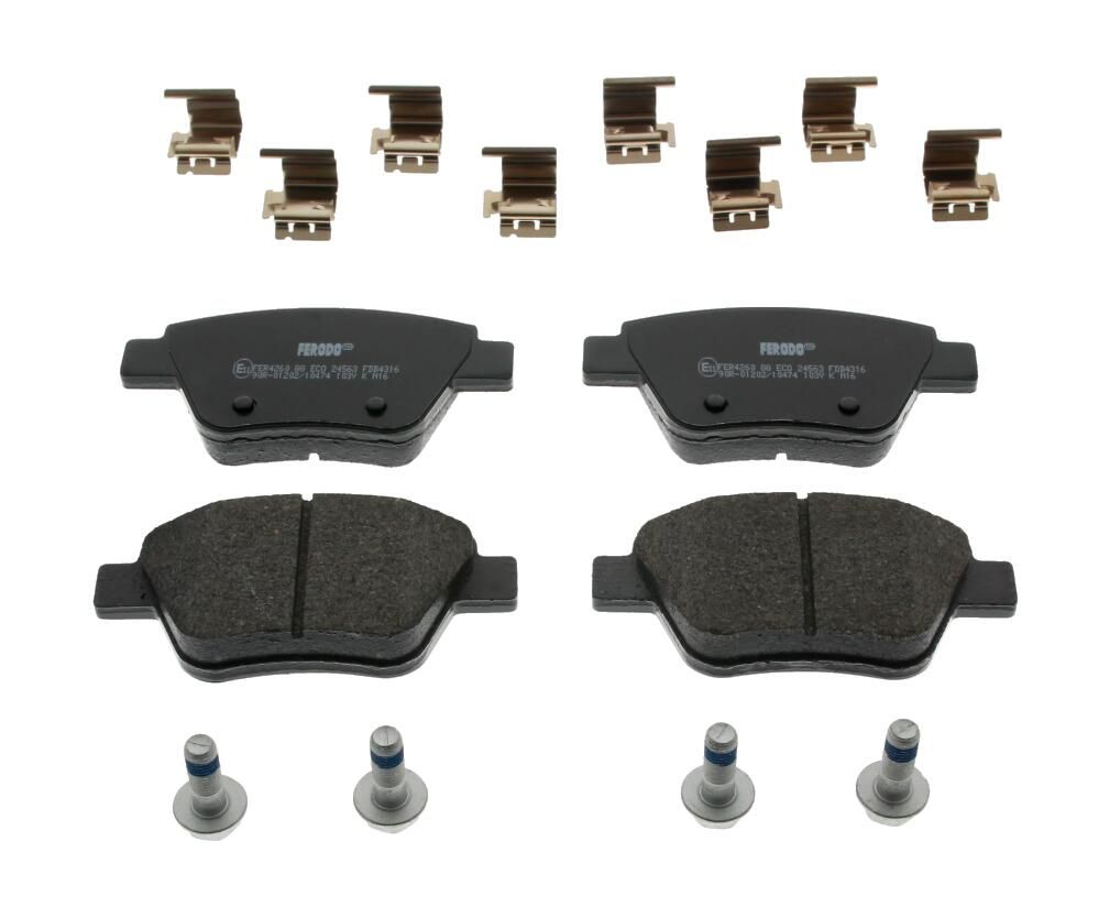 Bremsbelagsatz, Scheibenbremse