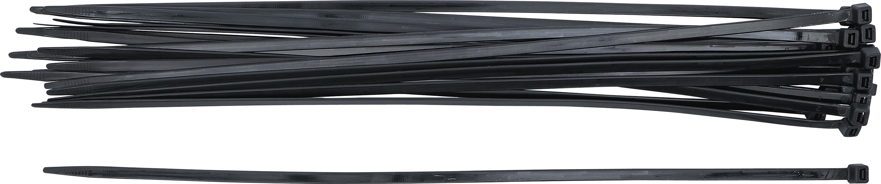 BGS Kabelbinder-Sortiment | schwarz | 7,6 x 500 mm | 20-tlg.