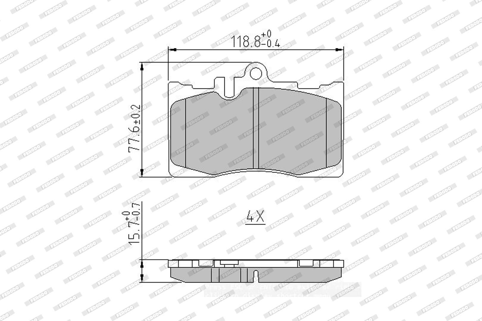 Bremsbelagsatz, Scheibenbremse