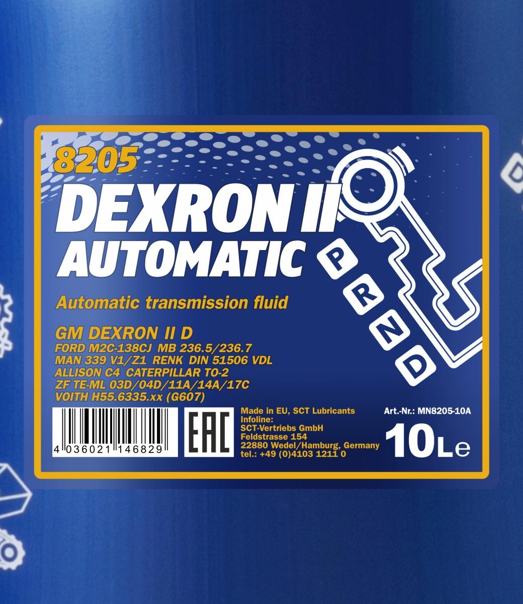 Mannol 8205 ATF Dexron II Automatic 10 Liter