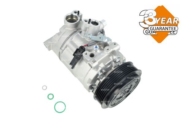 Kompressor, Klimaanlage “NRF DENSO-EQUIVALENT , mit PAG-Kompressoröl , mit Keilrippenriemenscheibe ”
