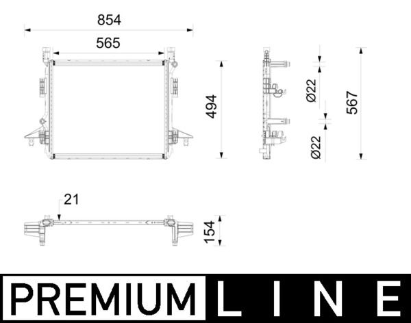 Kühler, Antriebsbatterie