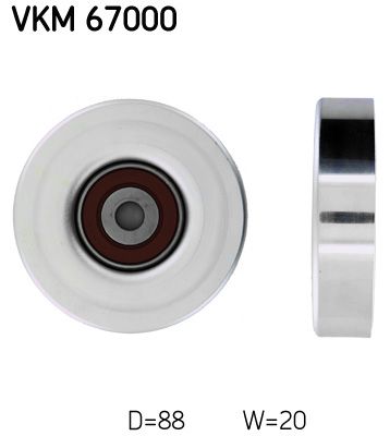 Umlenk-/Führungsrolle, Keilrippenriemen “SKF 88 mm, 20 mm”