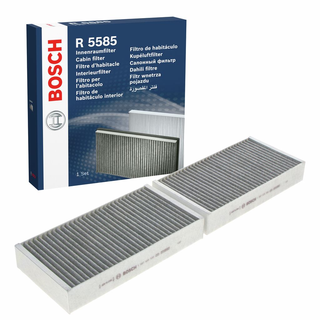 Filter, Innenraumluft “BOSCH Aktivkohlefilter , 253 mm, 133 mm”