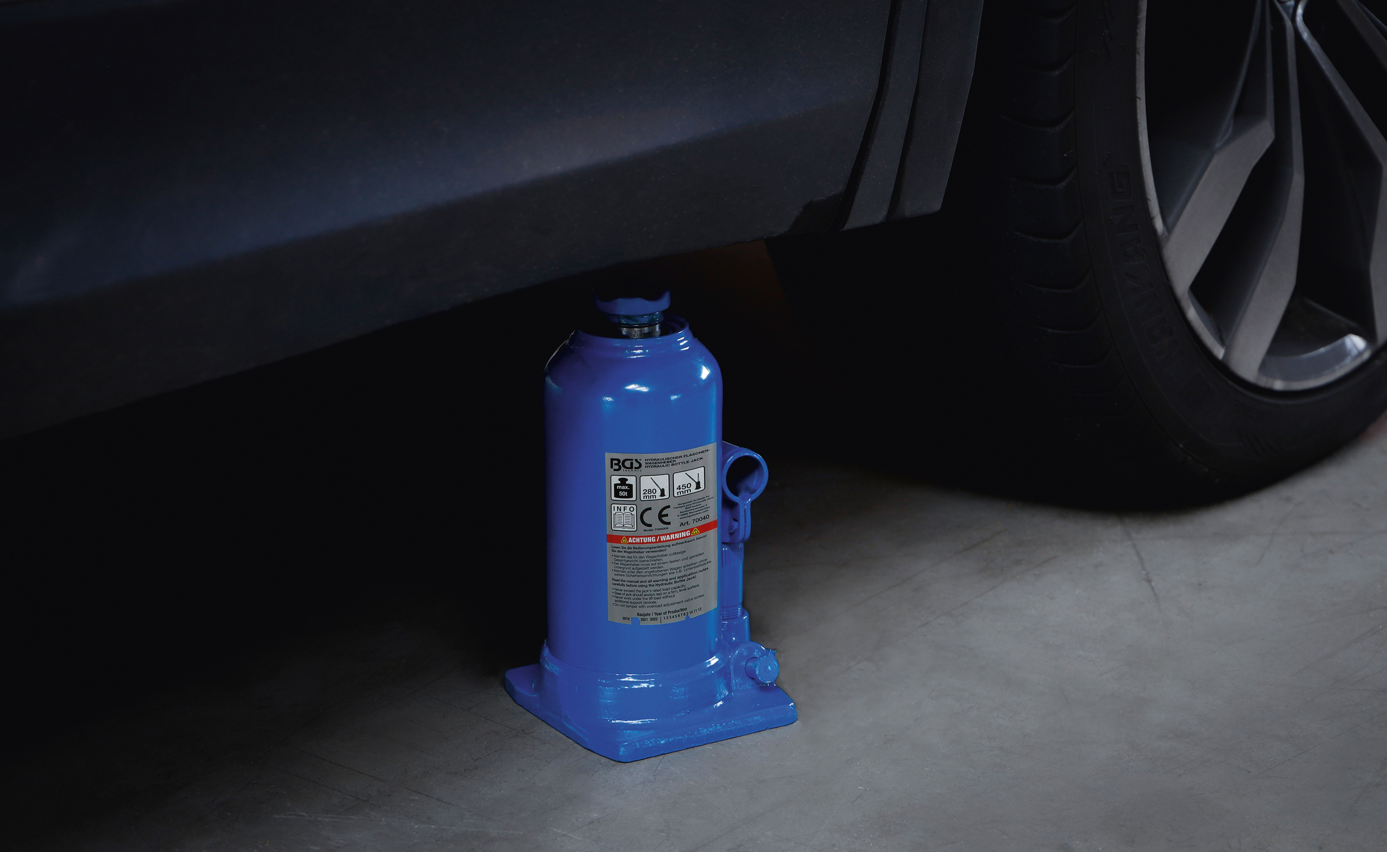 BGS Hydraulischer Flaschen-Wagenheber | 50 t