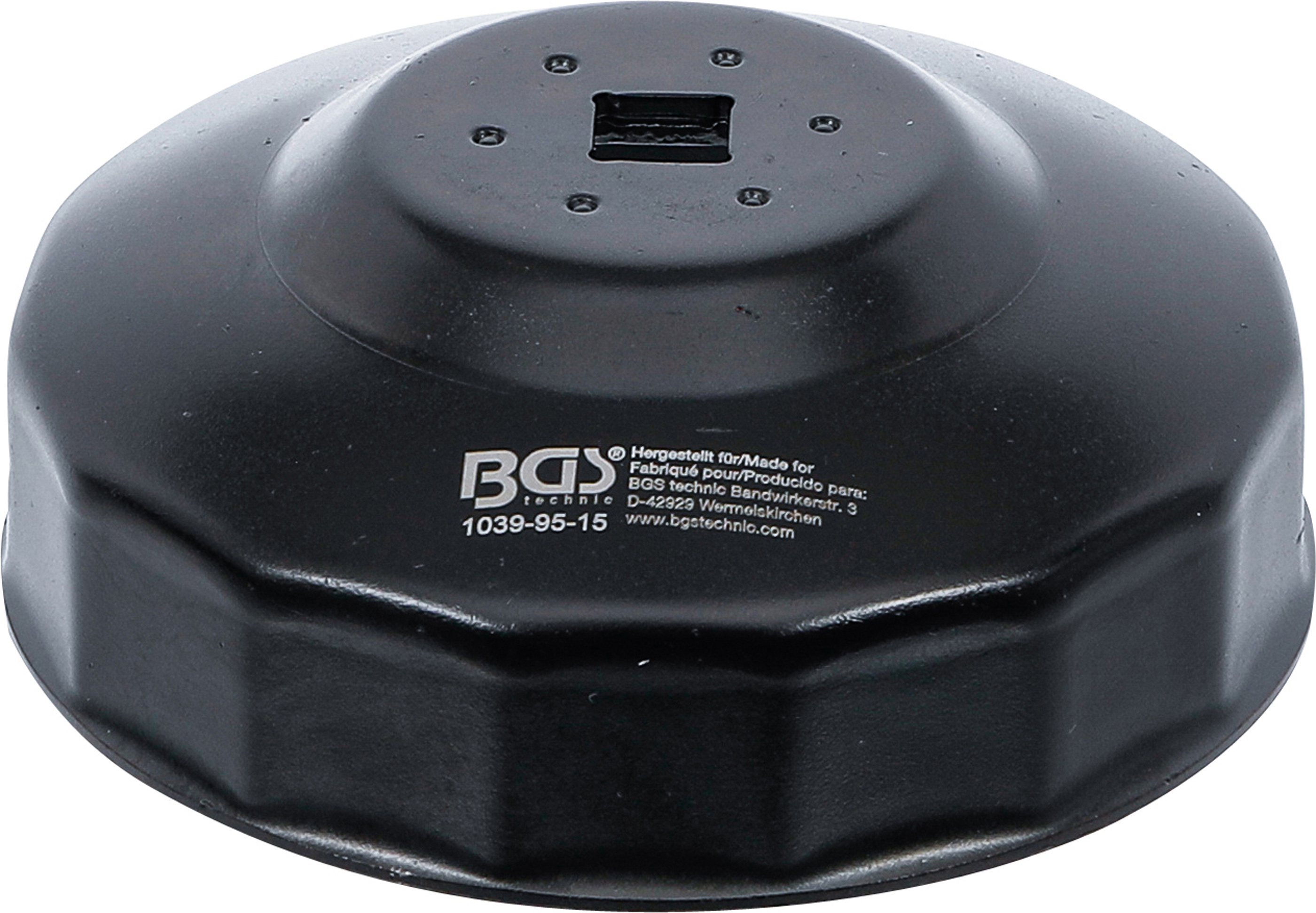 BGS Ölfilterschlüssel | 15-kant | Ø 95 mm | für Alfa Romeo, Chrysler, Ford, GM, Toyota