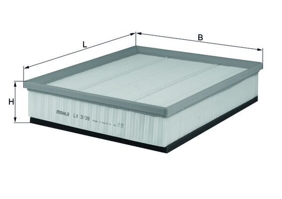 Luftfilter “KNECHT Filtereinsatz , 314 mm, 260 mm”