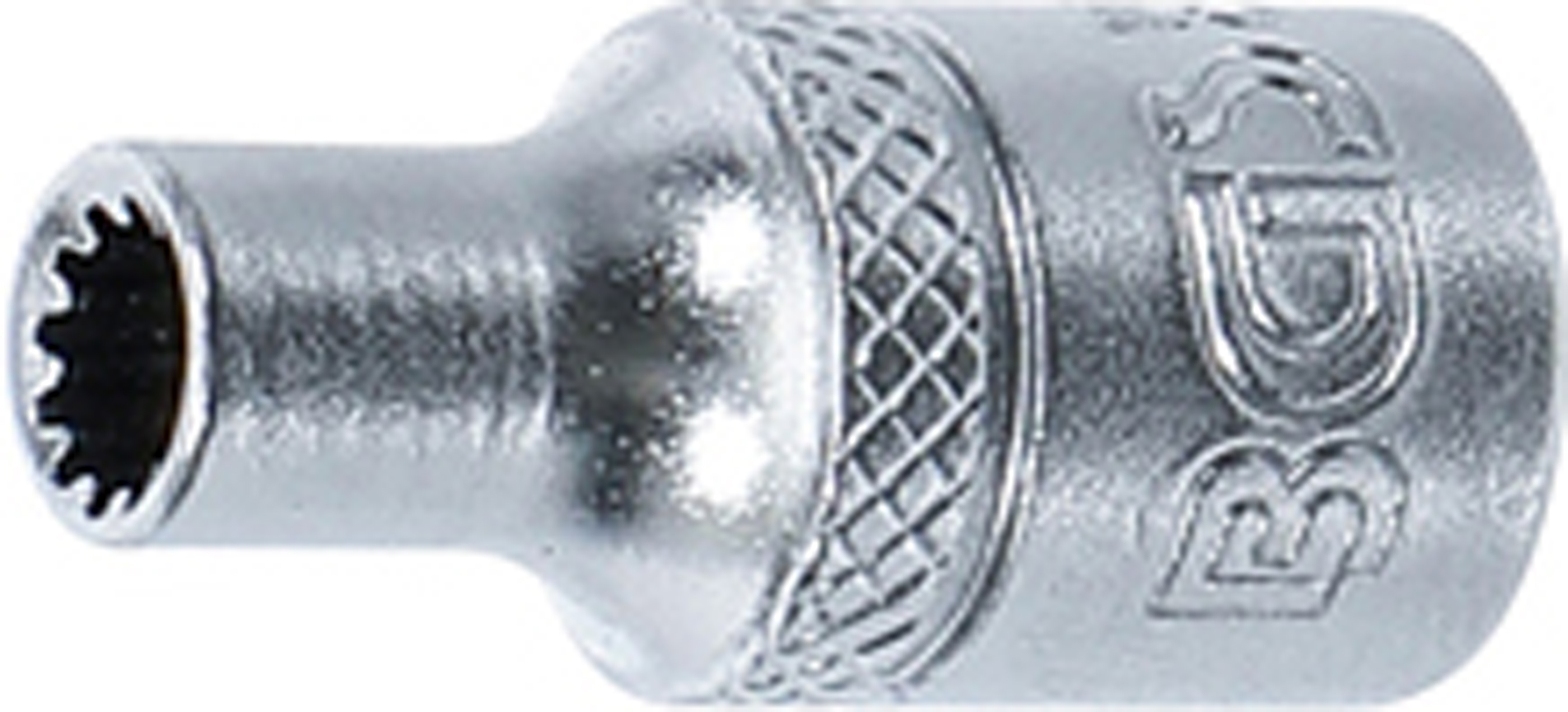 BGS Steckschlüssel-Einsatz Gear Lock | Antrieb Innenvierkant 6,3 mm (1/4") | SW 4 mm